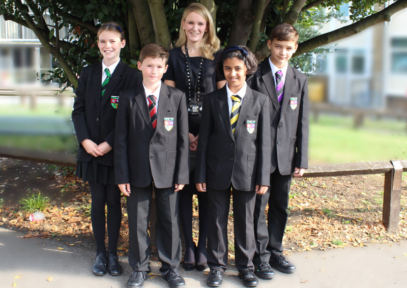 Canterbury Academy Students house ties