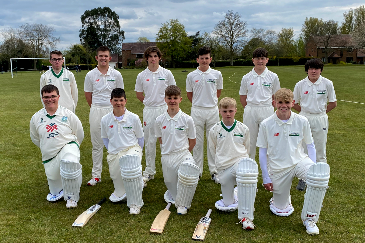 The Canterbury Academy U15 Cricket Team April 2021