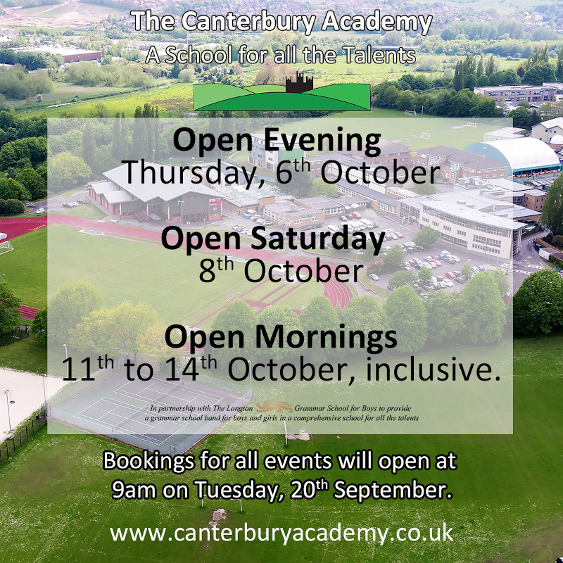 open evening bookings open 9am on Tuesday 20 September 2022