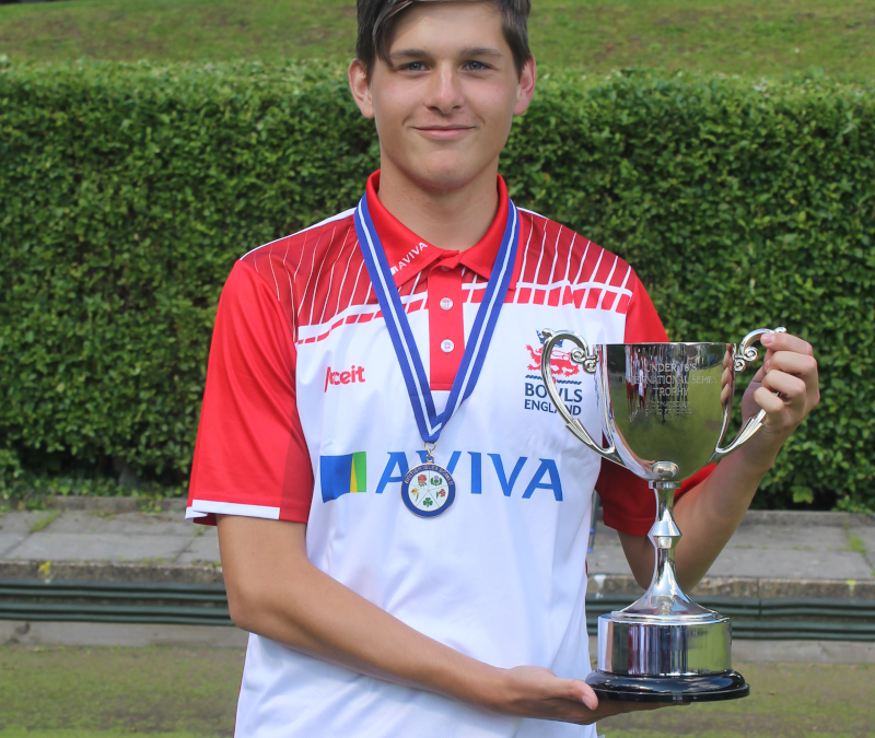 Harry Wimble-Roberts represented England in Under 18 Outdoor Bowls