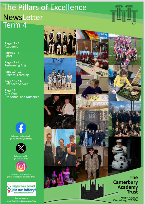 Pillars of Excellence Newsletter front cover - Term 4 2024